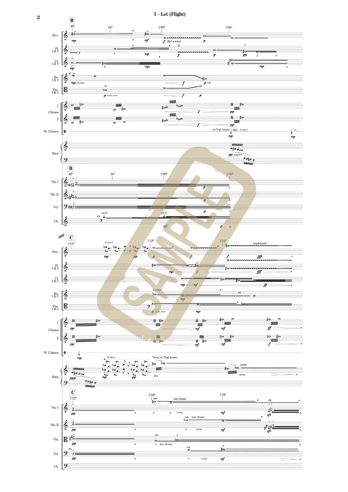 Watermarked score excerpt from Short Attention Span Symphony